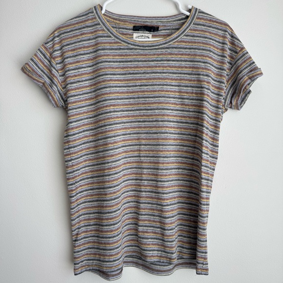 Prana Cozy Up Stripe Tee Hemp, Outdoors, Hiking Camping Size Small - Picture 1 of 8